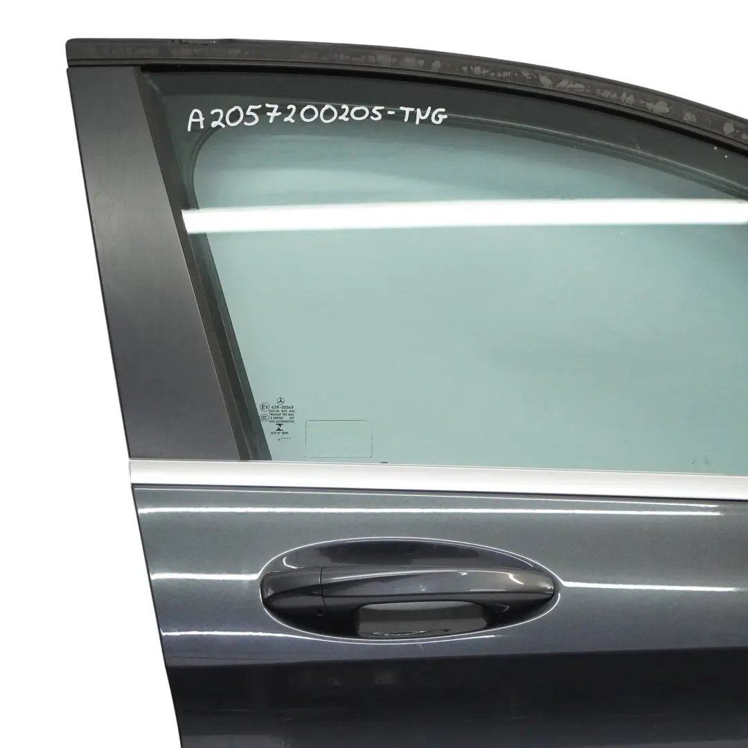 Mercedes W205 Door Front Right O/S Tenorite Grey Metallic - 755 - SKU A2057200205-TNG - Part number A2057200205