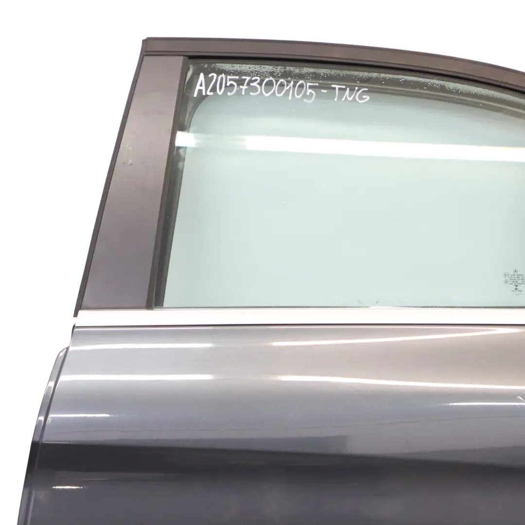 Mercedes W205 Door Rear Left N/S Tenorite Grey Metallic - 755 - SKU A2057300105-TNG - Part number A2057300105