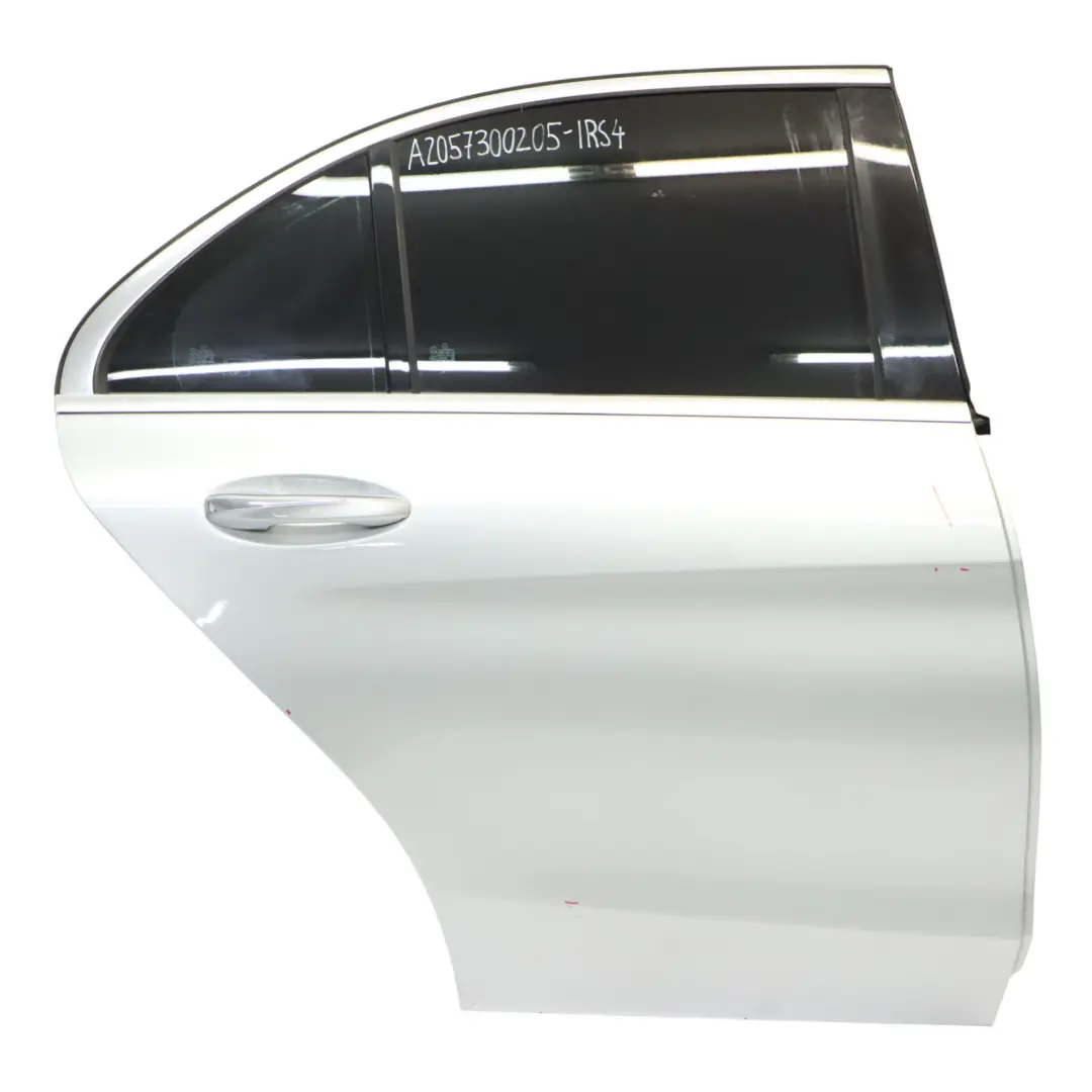 Door Rear Right O/S Iridium Silver Metallic - 775 to Mercedes W205 with Part number A2057300205 Mercedes W205 Door Rear Right O/S Iridium Silver Metallic - 775 - SKU A2057300205-IRS4 - Part number A2057300205
