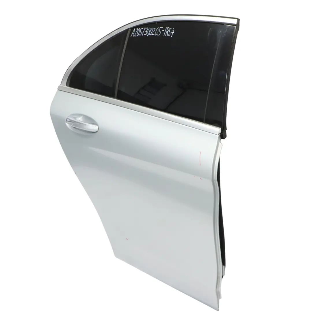 Door Rear Right O/S Iridium Silver Metallic - 775 to Mercedes W205 with Part number A2057300205 Mercedes W205 Door Rear Right O/S Iridium Silver Metallic - 775 - SKU A2057300205-IRS4 - Part number A2057300205