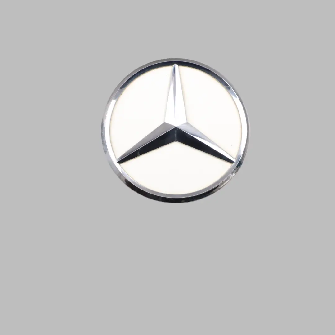 Mercedes C205 Trunk Boot Lid Tailgate Rear Emblem Polar White - 149 - SKU A2058100018-POL - Part number A2058100018