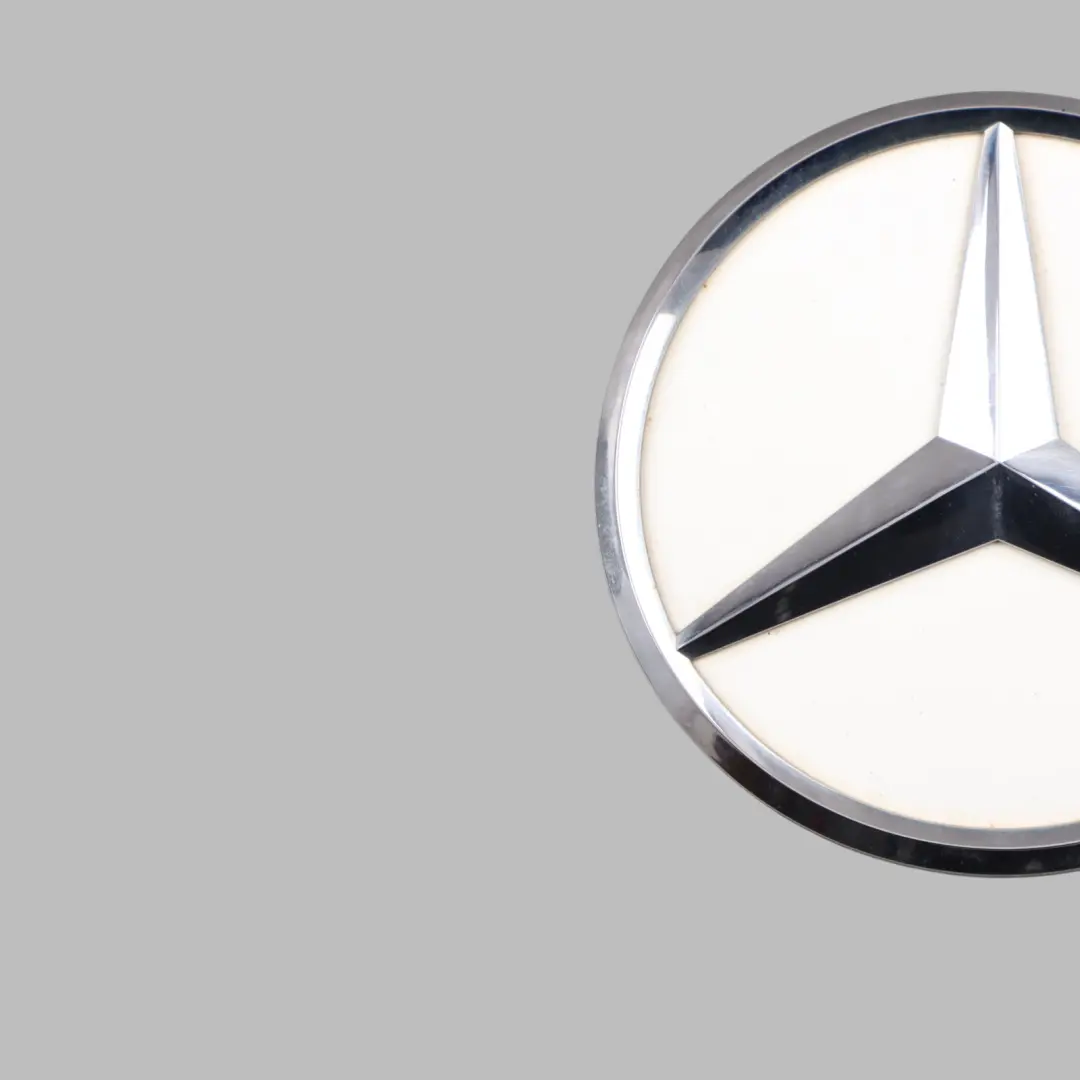 Mercedes C205 Trunk Boot Lid Tailgate Rear Emblem Polar White - 149 - SKU A2058100018-POL - Part number A2058100018