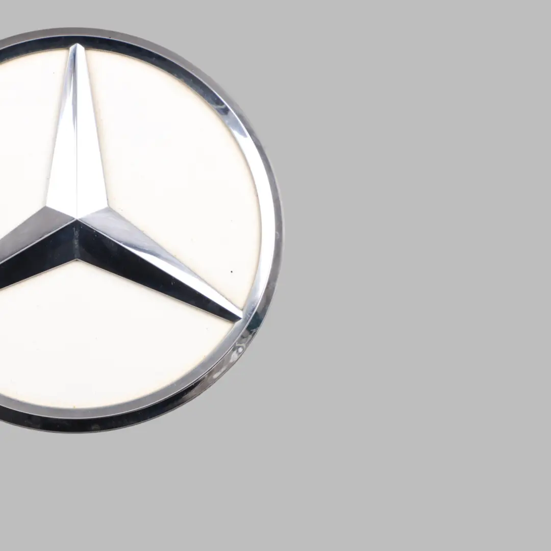 Trunk Boot Lid Tailgate Rear Emblem Polar White - 149 to Mercedes C205 with Part number A2058100018 Mercedes C205 Trunk Boot Lid Tailgate Rear Emblem Polar White - 149 - SKU A2058100018-POL - Part number A2058100018