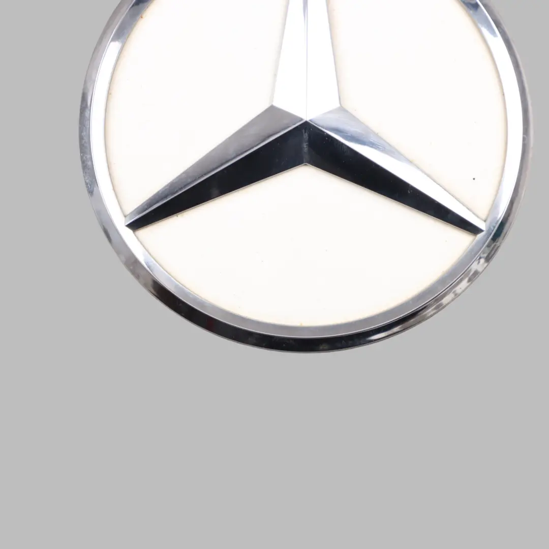 Mercedes C205 Trunk Boot Lid Tailgate Rear Emblem Polar White - 149 - SKU A2058100018-POL - Part number A2058100018