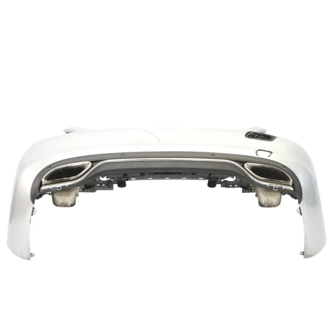 Bumper Trim Panel Hybrid AMG Iridium Silver Metallic - 775 to Mercedes W205 Rear with Part number A2058803247 Mercedes W205 Rear Bumper Trim Panel Hybrid AMG Iridium Silver Metallic - 775 - SKU A2058803247-IRS - Part number A2058803247