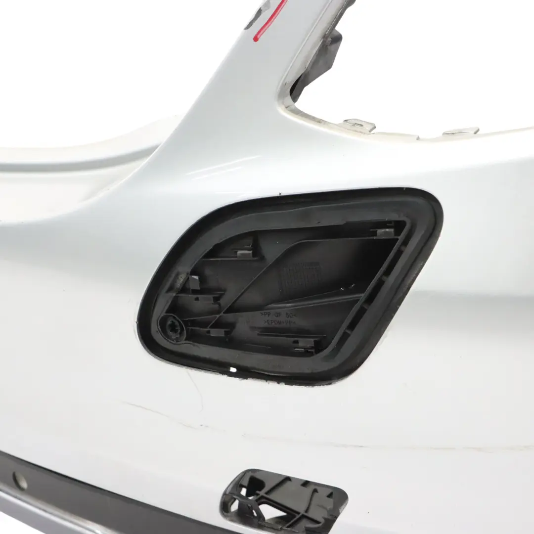 Bumper Trim Panel Hybrid AMG Iridium Silver Metallic - 775 to Mercedes W205 Rear with Part number A2058803247 Mercedes W205 Rear Bumper Trim Panel Hybrid AMG Iridium Silver Metallic - 775 - SKU A2058803247-IRS - Part number A2058803247