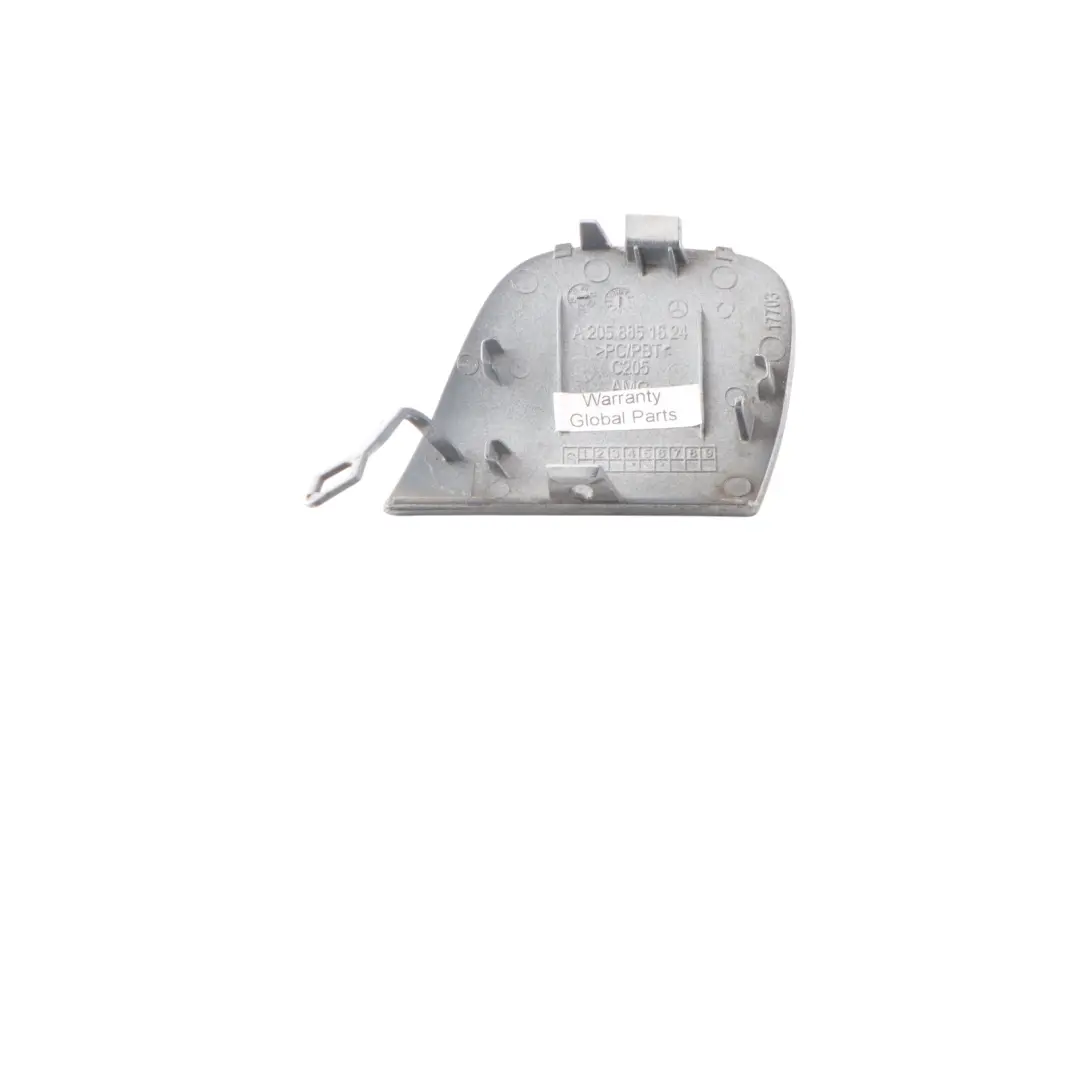 Mercedes W205 Rear Bumper Tow Eye Hook Cover Cap Selenite Grey - 992 - SKU A2058851624-SEL - Part number A2058851624