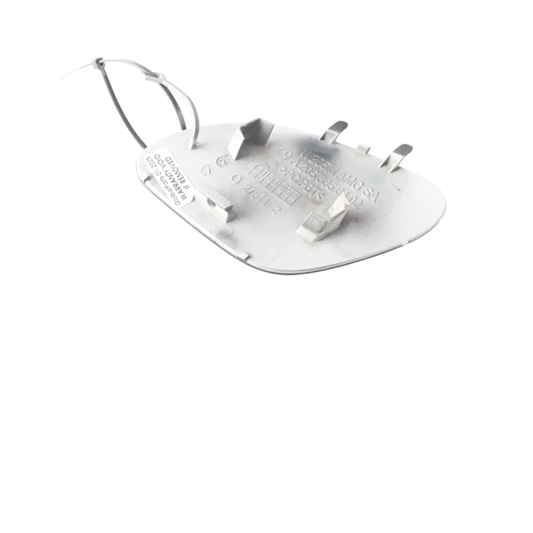 Front Bumper Towing Eye Trim Cover Obsidian Black-197 to Mercedes C205 with Part number A2058856402 Mercedes C205 Front Bumper Towing Eye Trim Cover Obsidian Black-197 - SKU A2058856402-OB - Part number A2058856402