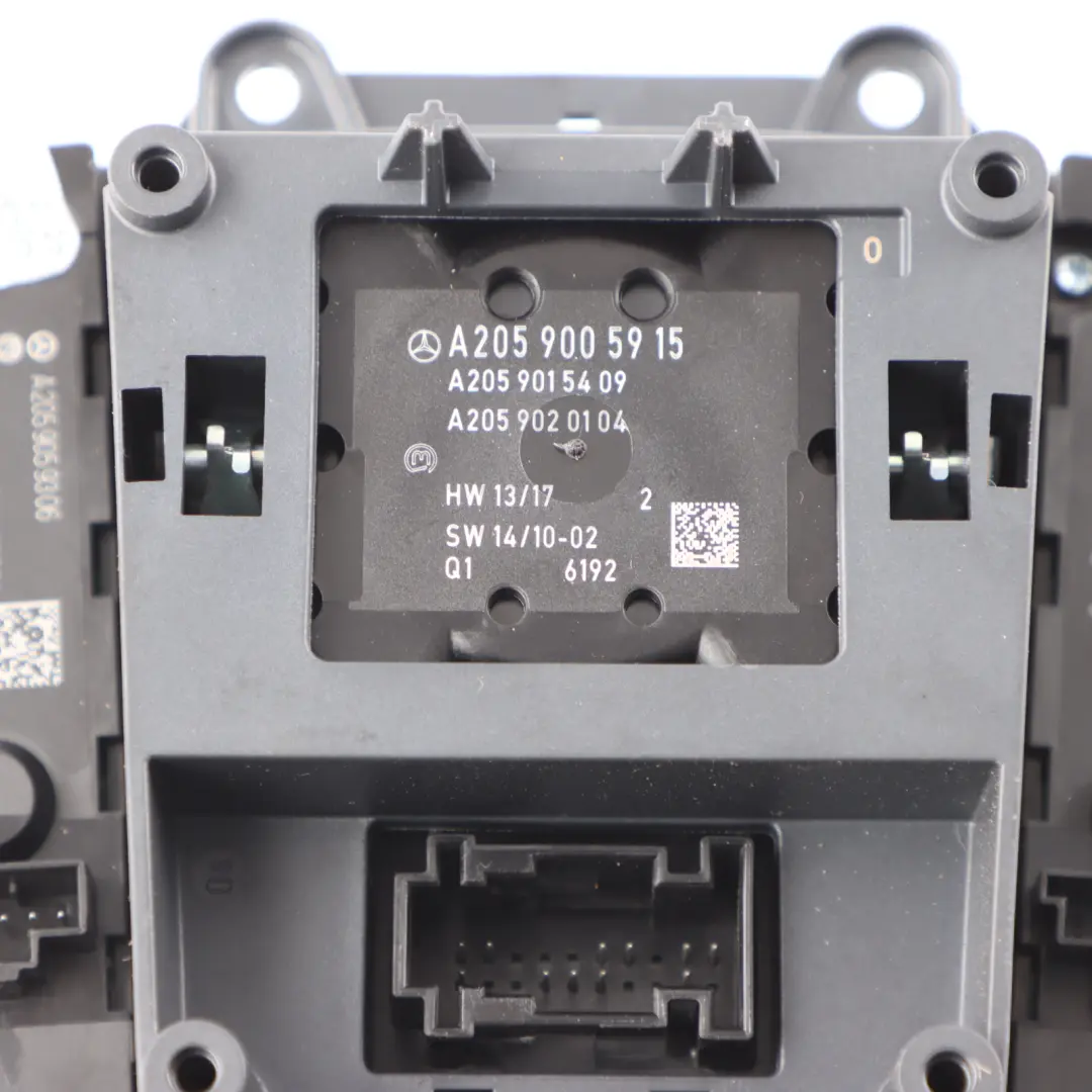 Console Switch Panel Sat Navigation Knob Controller to Mercedes W205 with Part number A2059005915 Mercedes W205 Console Switch Panel Sat Navigation Knob Controller - SKU A2059005915-7 - Part number A2059005915