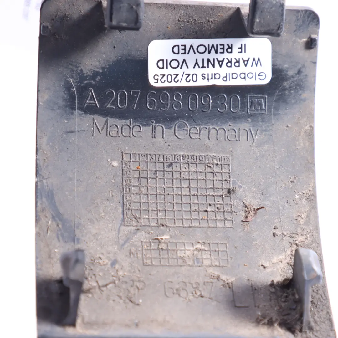 Front Bumper Tow Eye Cover Left N/S Tenorite Grey 755 to Mercedes C207 with Part number A2076980930 Mercedes C207 Front Bumper Tow Eye Cover Left N/S Tenorite Grey 755 - SKU A2076980930-TNG - Part number A2076980930