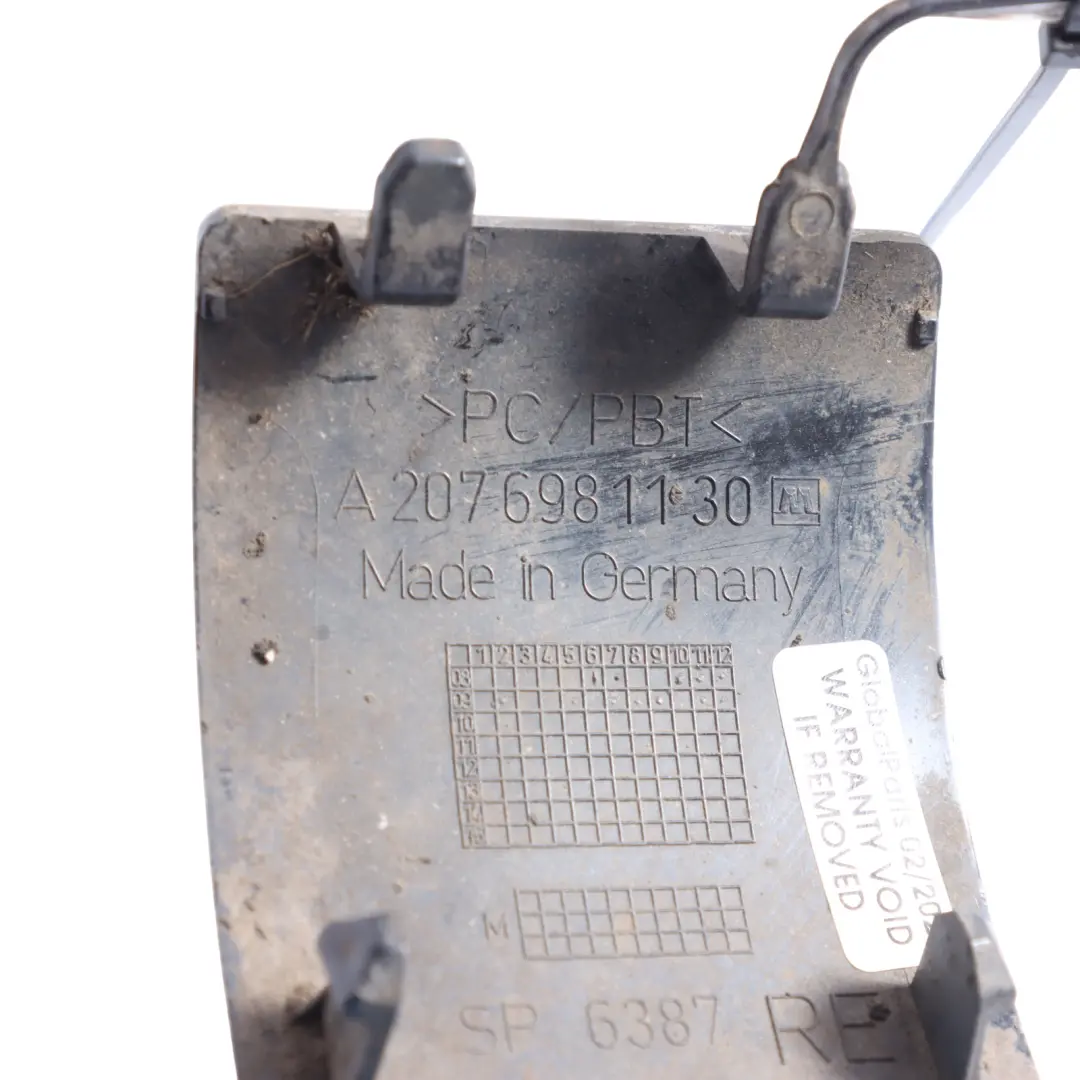 Mercedes C207 Front Jacking Eye Cover Right O/S Indigolite Blue 230 - SKU A2076981130-INB - Part number A2076981130