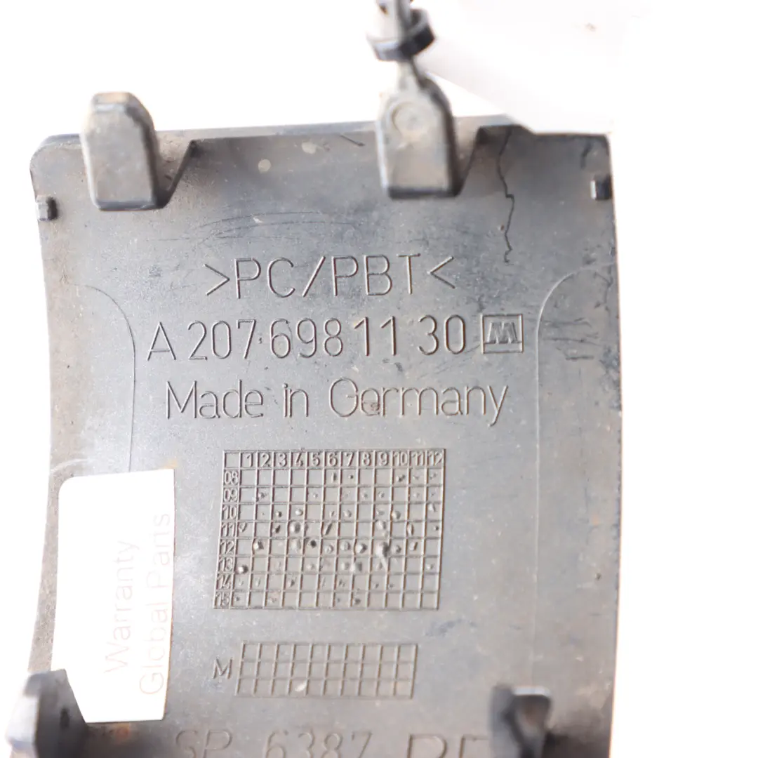 Front Right O/S Jacking Eye Cover Trim Palladium Silver - 792 to Mercedes A207 with Part number A2076981130 Mercedes A207 Front Right O/S Jacking Eye Cover Trim Palladium Silver - 792 - SKU A2076981130-PAL - Part number A2076981130