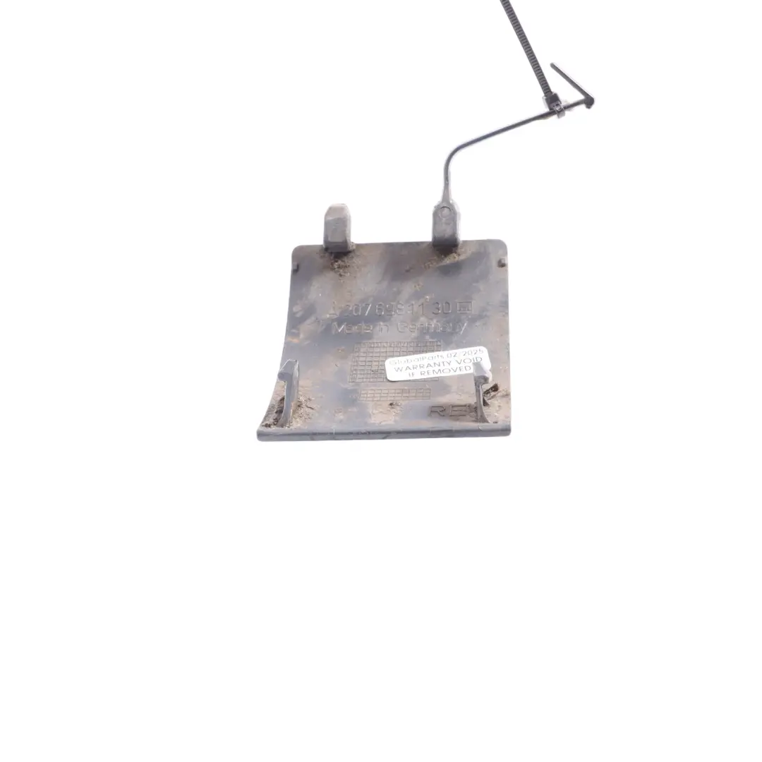 Front Right O/S Jacking Eye Cover Tenorite Grey 755 to Mercedes C207 with Part number A2076981130 Mercedes C207 Front Right O/S Jacking Eye Cover Tenorite Grey 755 - SKU A2076981130-TNG - Part number A2076981130