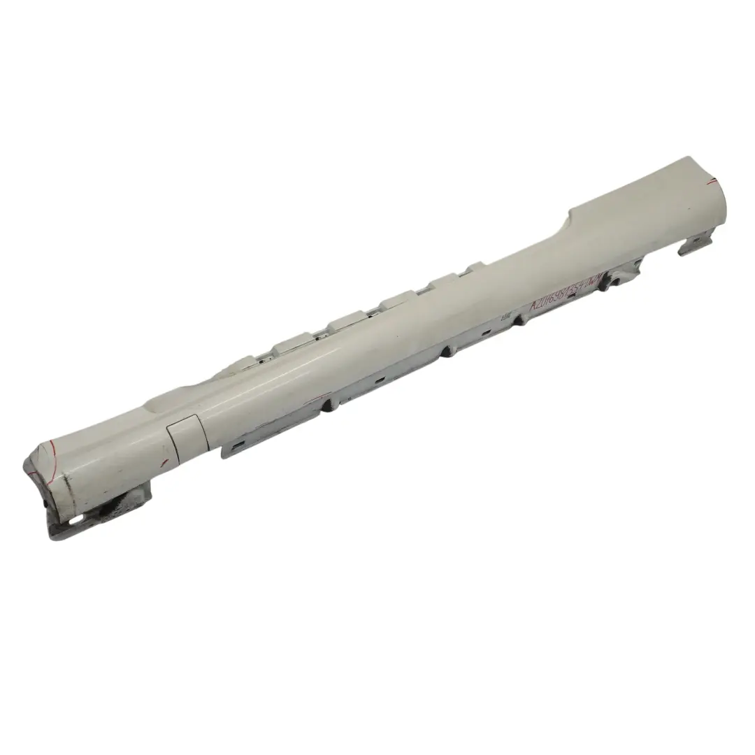 Mercedes W207 Side Skirt AMG Door Sill Cover Left N/S Diamond White Metallic 799 - SKU A2076981354-DWM - Part number A2076981354