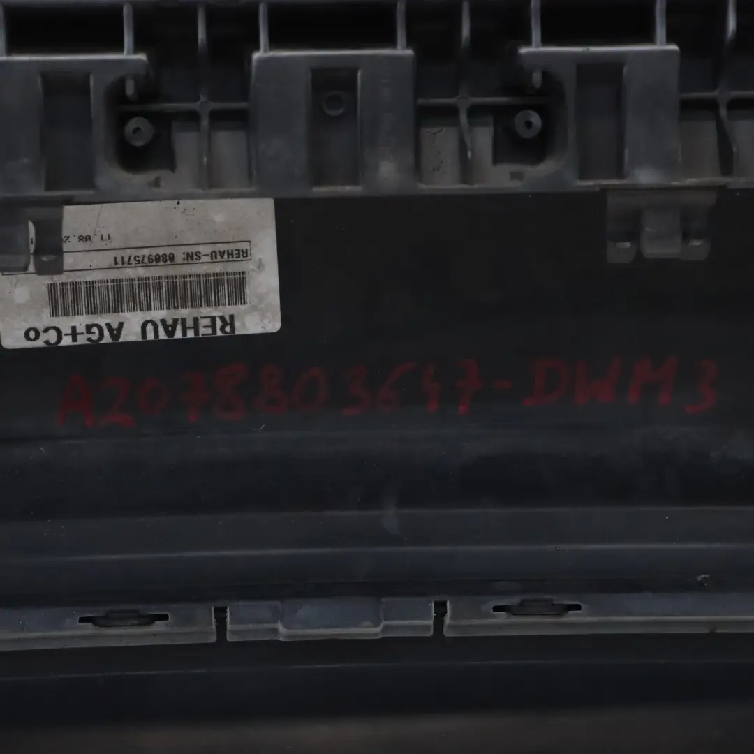 W207 Rear Bumper Trim Panel Covering Sport Diamond White - 799 to Mercedes with Part number A2078803647 Mercedes W207 Rear Bumper Trim Panel Covering Sport Diamond White - 799 - SKU A2078803647-DWM3 - Part number A2078803647