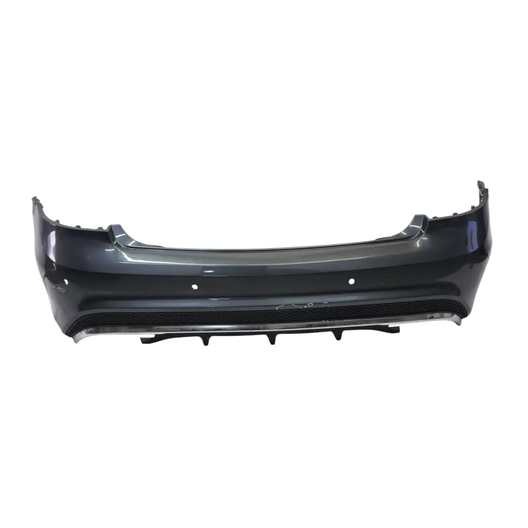 W207 Rear Bumper AMG Sport Tenorite Grey Metallic - 755 to Mercedes with Part number A2078858125 Mercedes W207 Rear Bumper AMG Sport Tenorite Grey Metallic - 755 - SKU A2078858125-TNG - Part number A2078858125