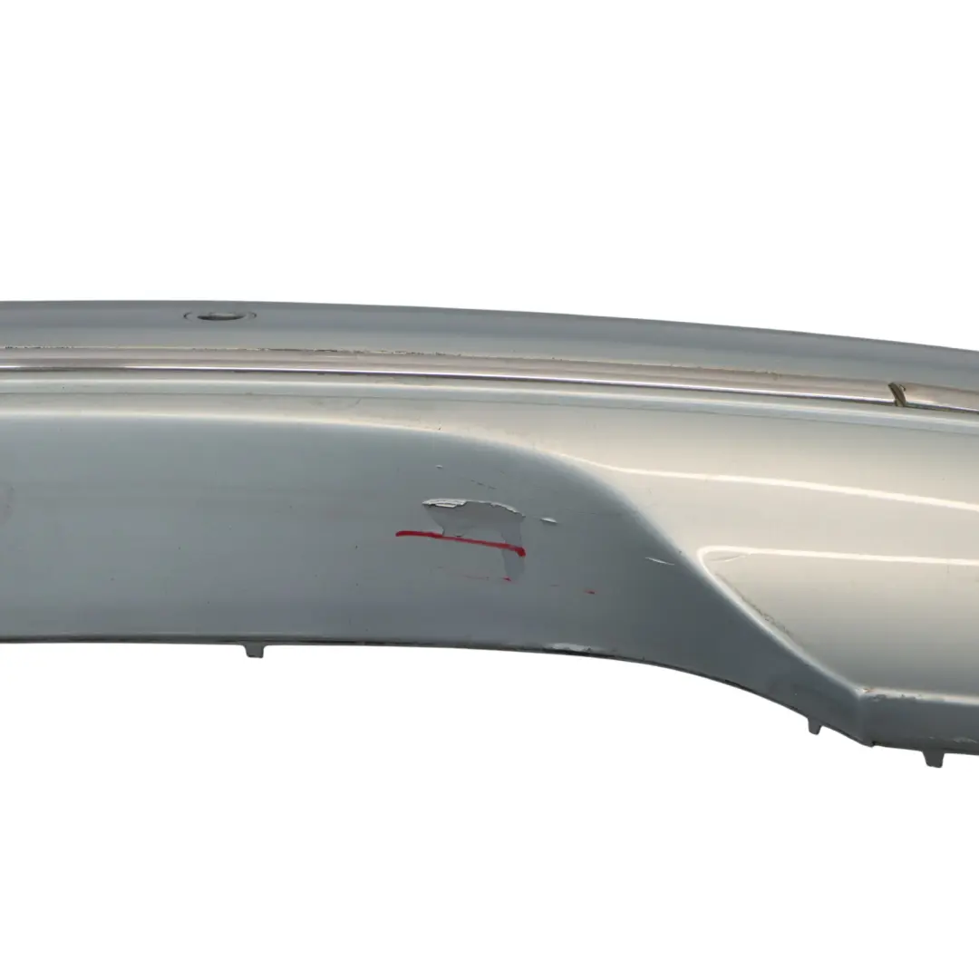 Bumper AMG Trim Panel Covering Tellurium Silver - 762 to Mercedes W209 Rear with Part number A2098851725 Mercedes W209 Rear Bumper AMG Trim Panel Covering Tellurium Silver - 762 - SKU A2098851725-TES - Part number A2098851725