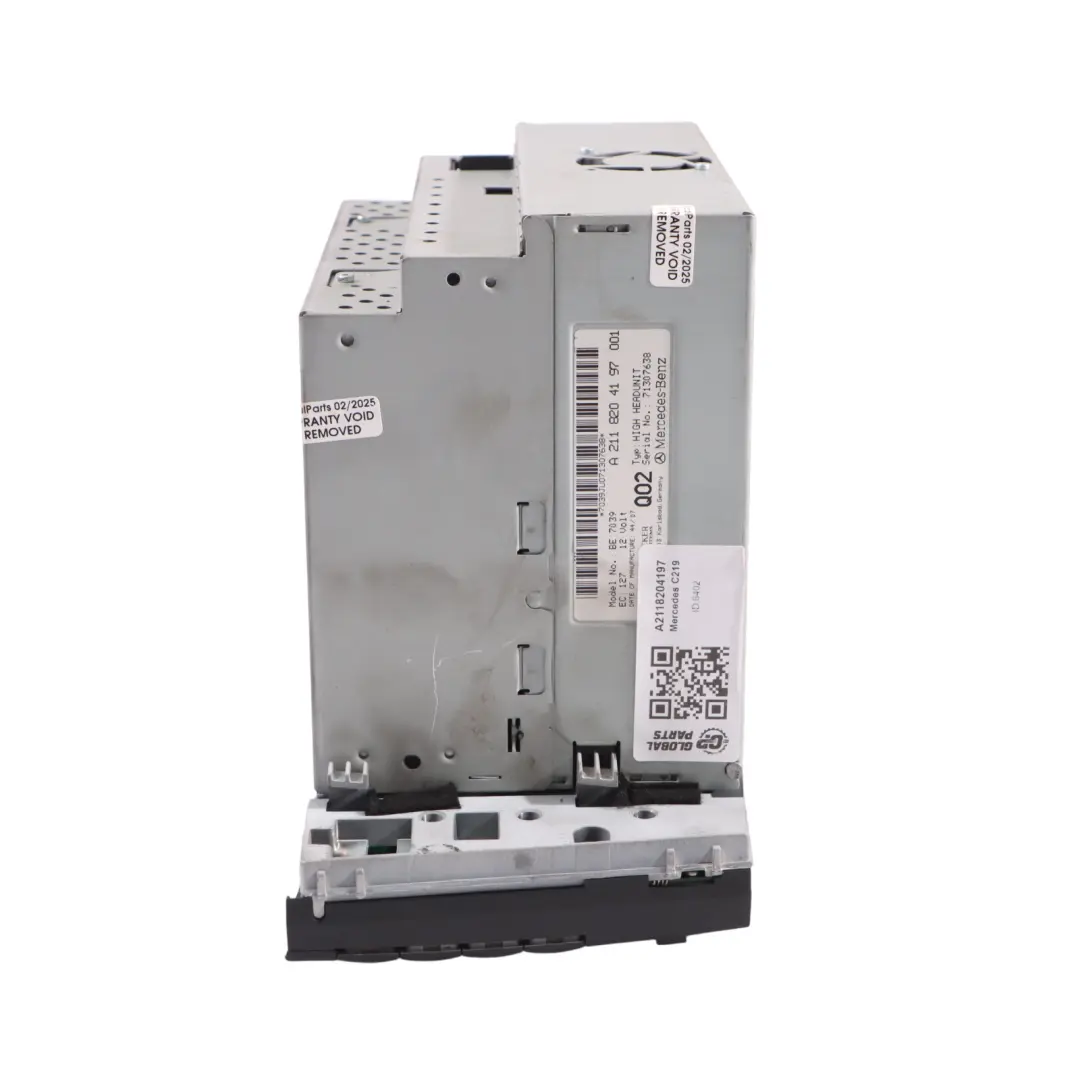 Display Screen Radio Multimedia Navigation Sat Unit Mercedes C219 - SKU A2118204197 - Part number A2118204197