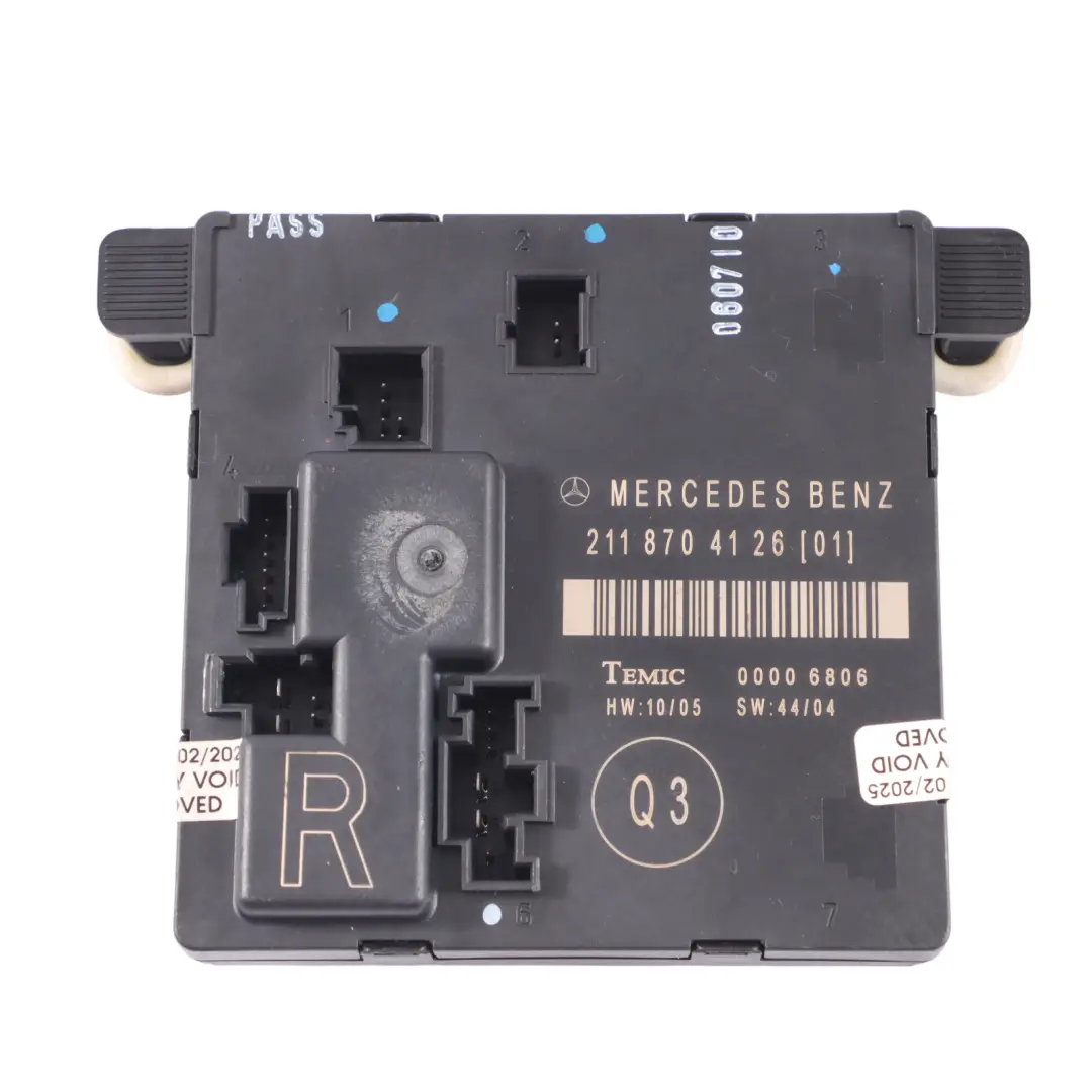 Mercedes W221 Moduł Sterownik Drzwi Prawy Tył - SKU A2118704126 - Numer Części A2118704126