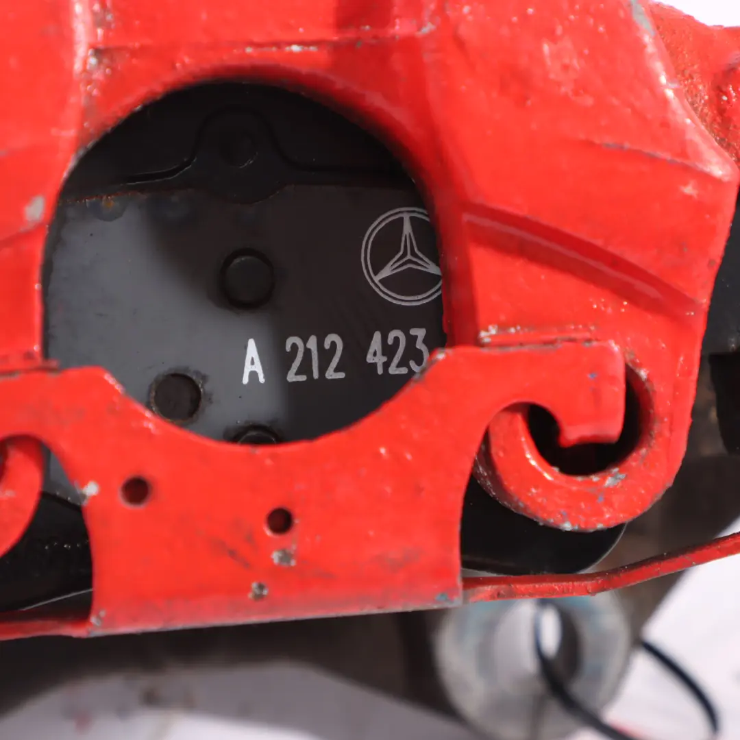 Brake Caliper Rear Left N/S Wheel Brake Red to Mercedes W212 with Part number A2124230281 Mercedes W212 Brake Caliper Rear Left N/S Wheel Brake Red - SKU A2124230281-1 - Part number A2124230281