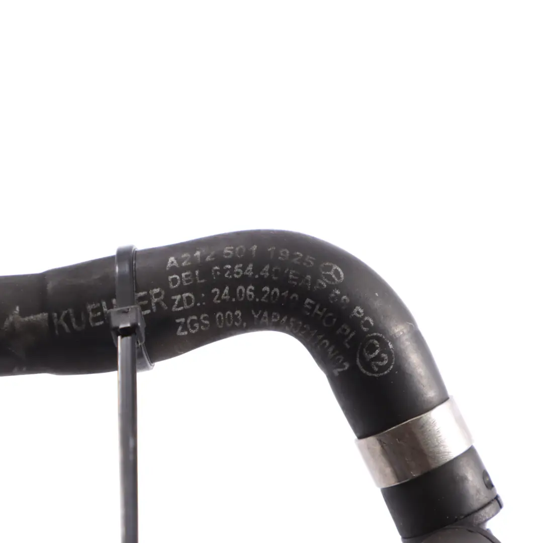 Expansion Tank Cooler Cooling Pipe Hose Line to Mercedes W212 with Part number A2125013825 Mercedes W212 Expansion Tank Cooler Cooling Pipe Hose Line - SKU A2125013825 - Part number A2125013825