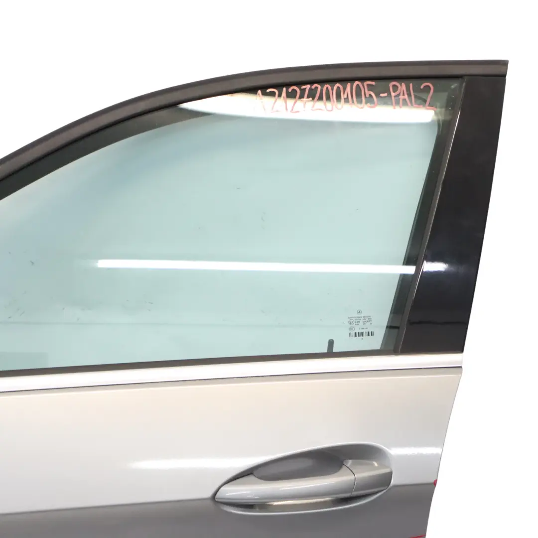Mercedes W212 Door Front Left N/S Cover Panel Palladium Silver Metallic - 792 - SKU A2127200105-PAL2 - Part number A2127200105