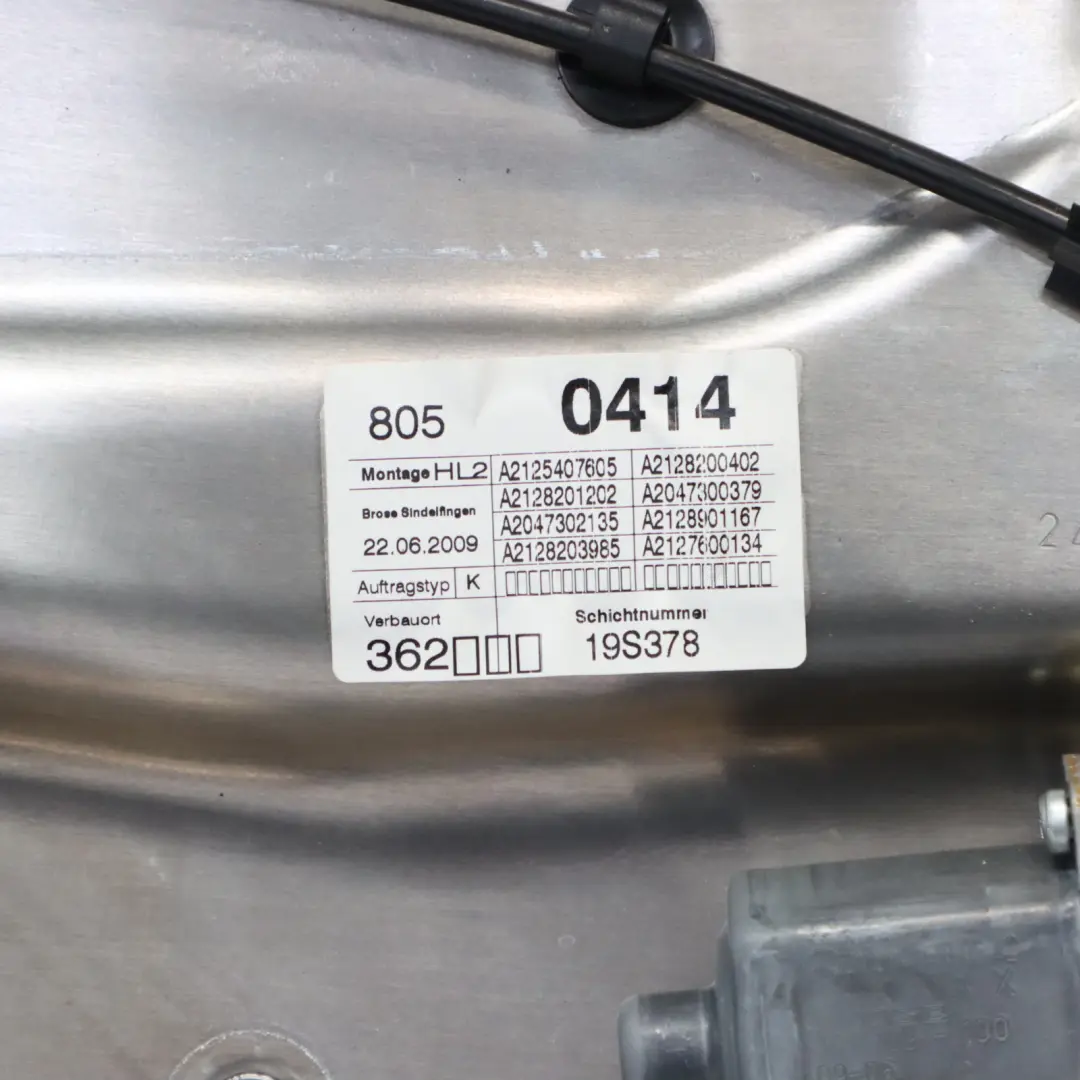 Mercedes W212 Tür Hinten Links Abdeckplatte Palladiumsilber Metallic - 792 - SKU A2127300105-PAL - Teilenummer A2127300105