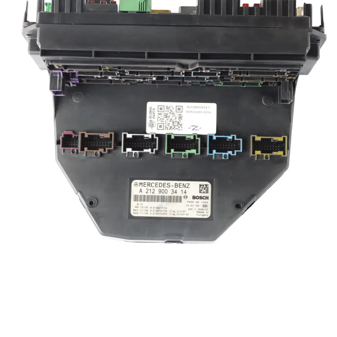  Fuse Box Mercedes C204 W204 Front Relay Control Unit Module SAM - SKU A2129003414-1 - Part number A2129003414