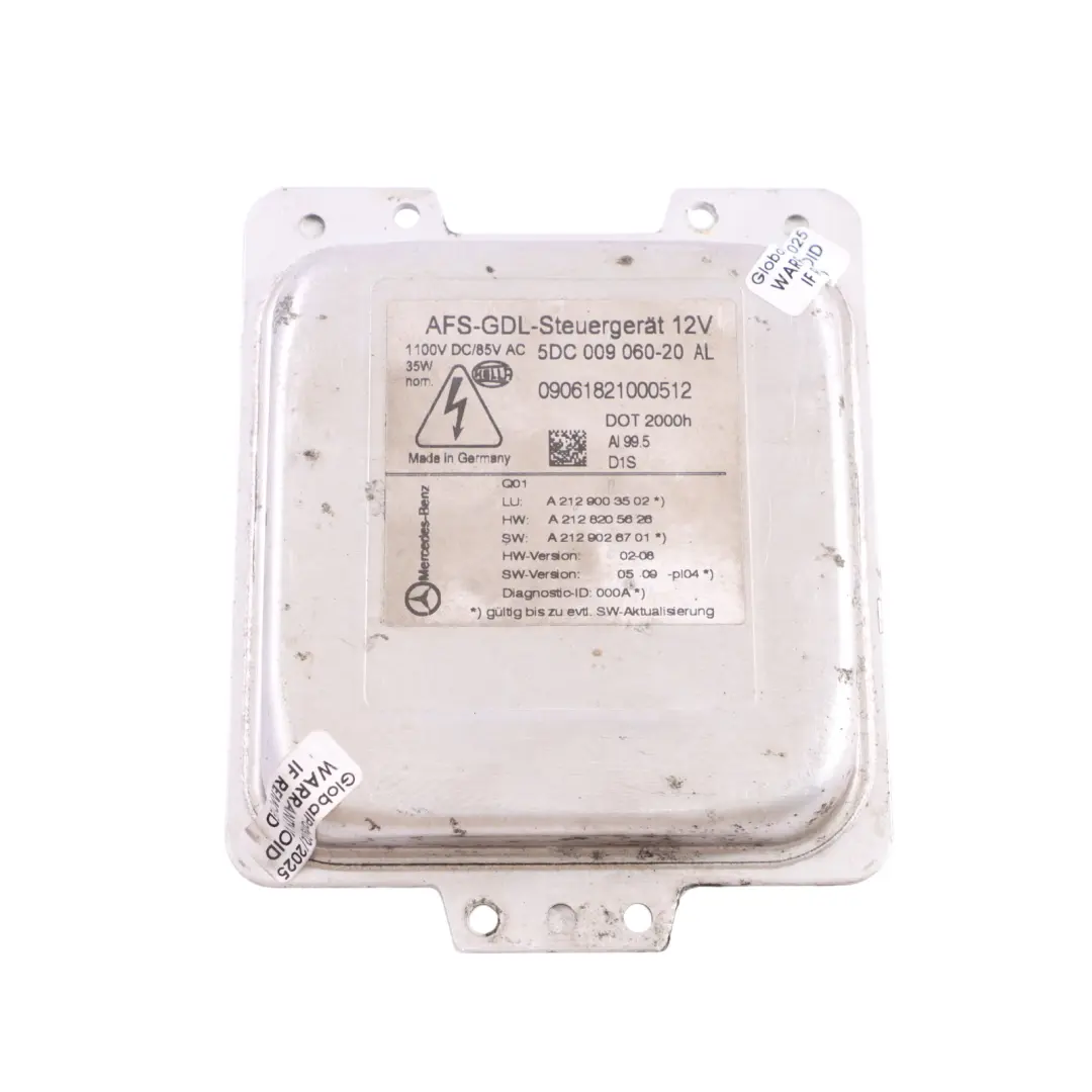 Headlight Ballast Control Unit Module Hella to Mercedes W212 Xenon with Part number A2129003502 Mercedes W212 Xenon Headlight Ballast Control Unit Module Hella - SKU A2129003502 - Part number A2129003502
