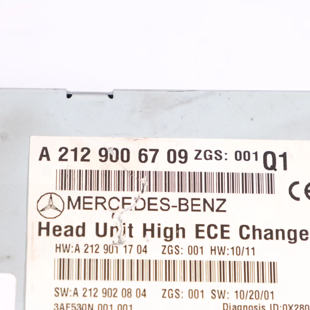  Unità Principale Mercedes C207 W212 High Line Radio Sat Bluetooth - SKU A2129006709 - Numero di parte A2129006709