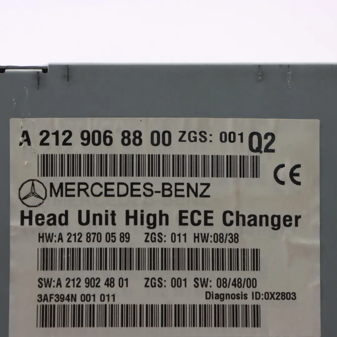  Radio Head Unit Mercedes W212 COMAND Navi CD DVD Player Control Unit - SKU A2129068800-1 - Part number A2129068800