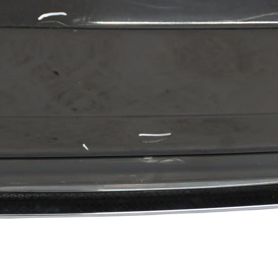 W218 Bumper Rear Trim Panel Cover Obsidian Black Metallic - 197 to Mercedes with Part number A2188850338 Mercedes W218 Bumper Rear Trim Panel Cover Obsidian Black Metallic - 197 - SKU A2188850338-OB - Part number A2188850338
