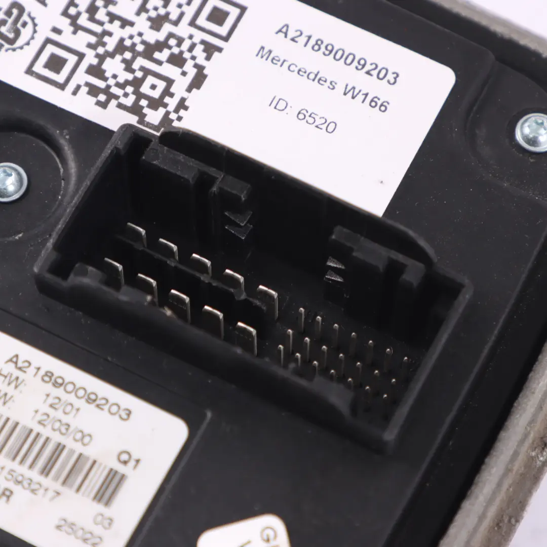 Módulo de control LED lámpara faro izquierda derecha para Mercedes W166 con número de pieza A2189009203 Mercedes W166 Módulo de control LED lámpara faro izquierda derecha - SKU A2189009203 - Número de pieza A2189009203