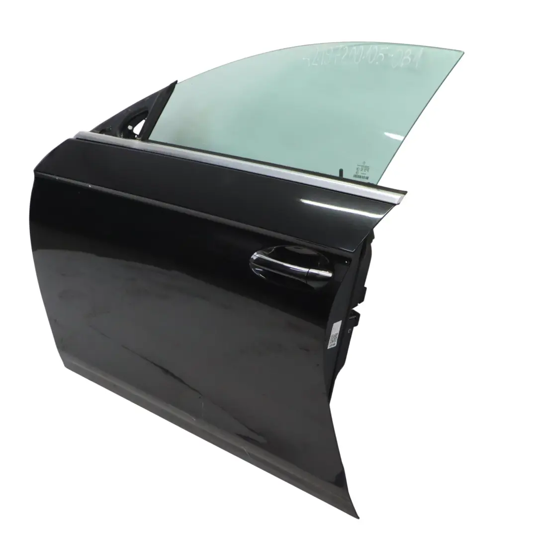 W219 CLS Puerta Delantera Izquierda Obsidian Black Metallic - 197 para Mercedes con número de pieza A2197200105 Mercedes W219 CLS Puerta Delantera Izquierda Obsidian Black Metallic - 197 - SKU A2197200105-OB1 - Número de pieza A2197200105