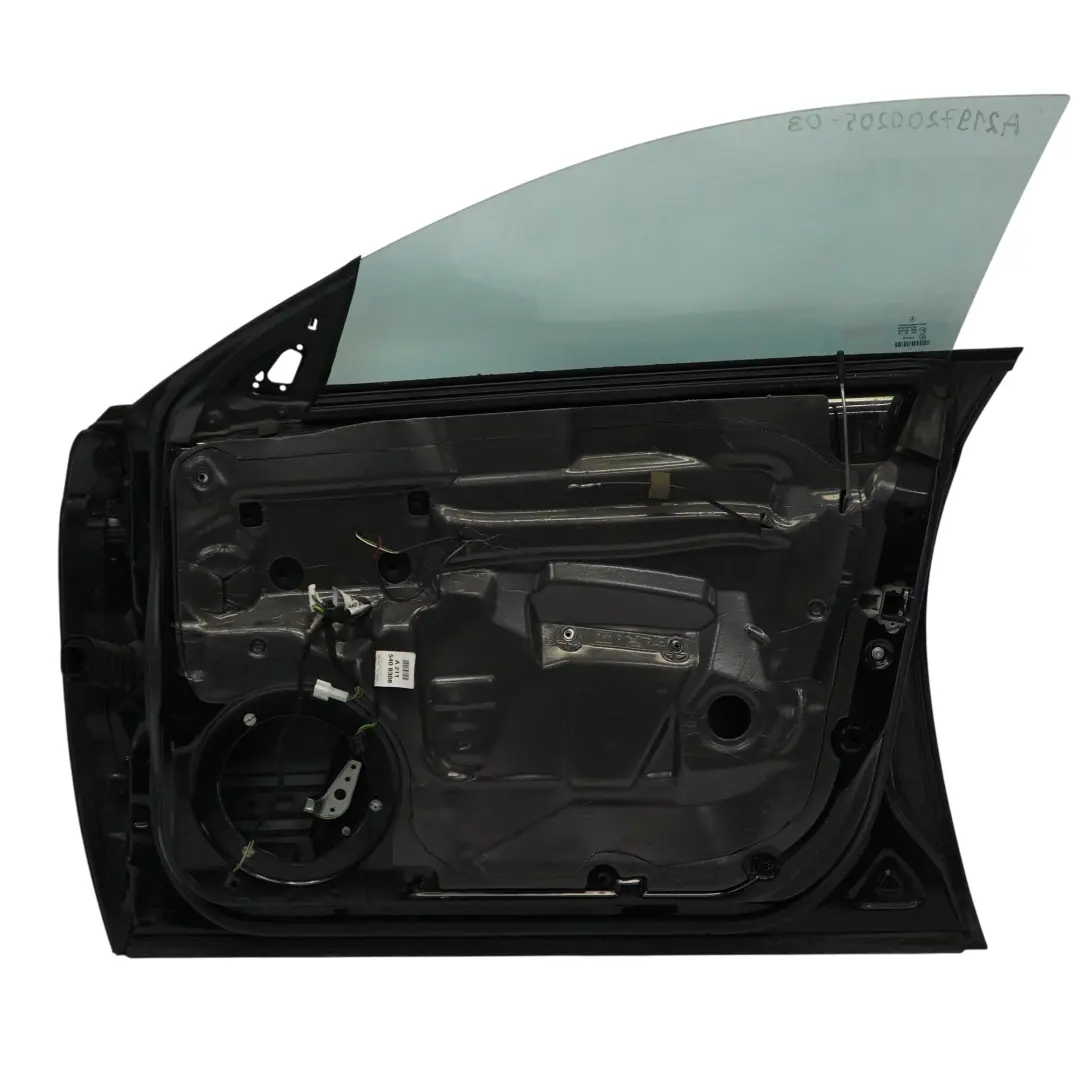 Mercedes W219 CLS Door Front Right O/S Obsidian Black Metallic - 197 - SKU A2197200205-OB - Part number A2197200205