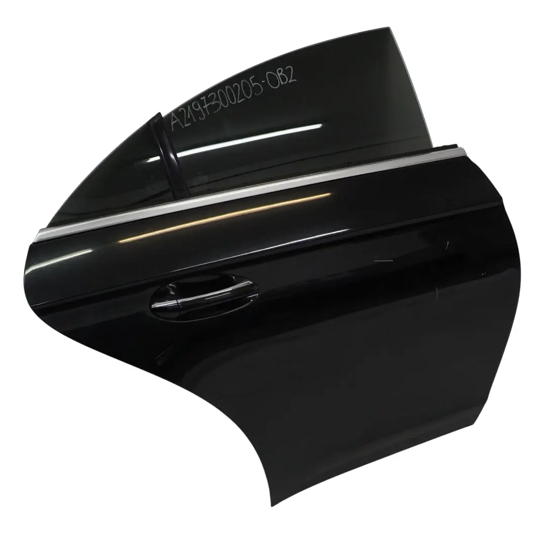 Mercedes W219 CLS Door Rear Right O/S Obsidian Black Metallic - 197 - SKU A2197300205-OB2 - Part number A2197300205