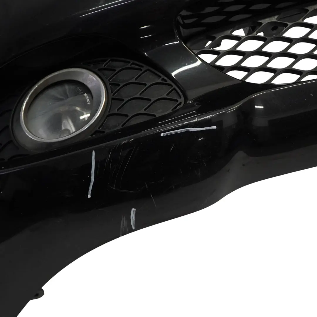 W219 Front Bumper Trim Panel Obsidian Black Metallic - 197 to Mercedes CLS with Part number A2198800240 Mercedes CLS W219 Front Bumper Trim Panel Obsidian Black Metallic - 197 - SKU A2198800240-OB - Part number A2198800240