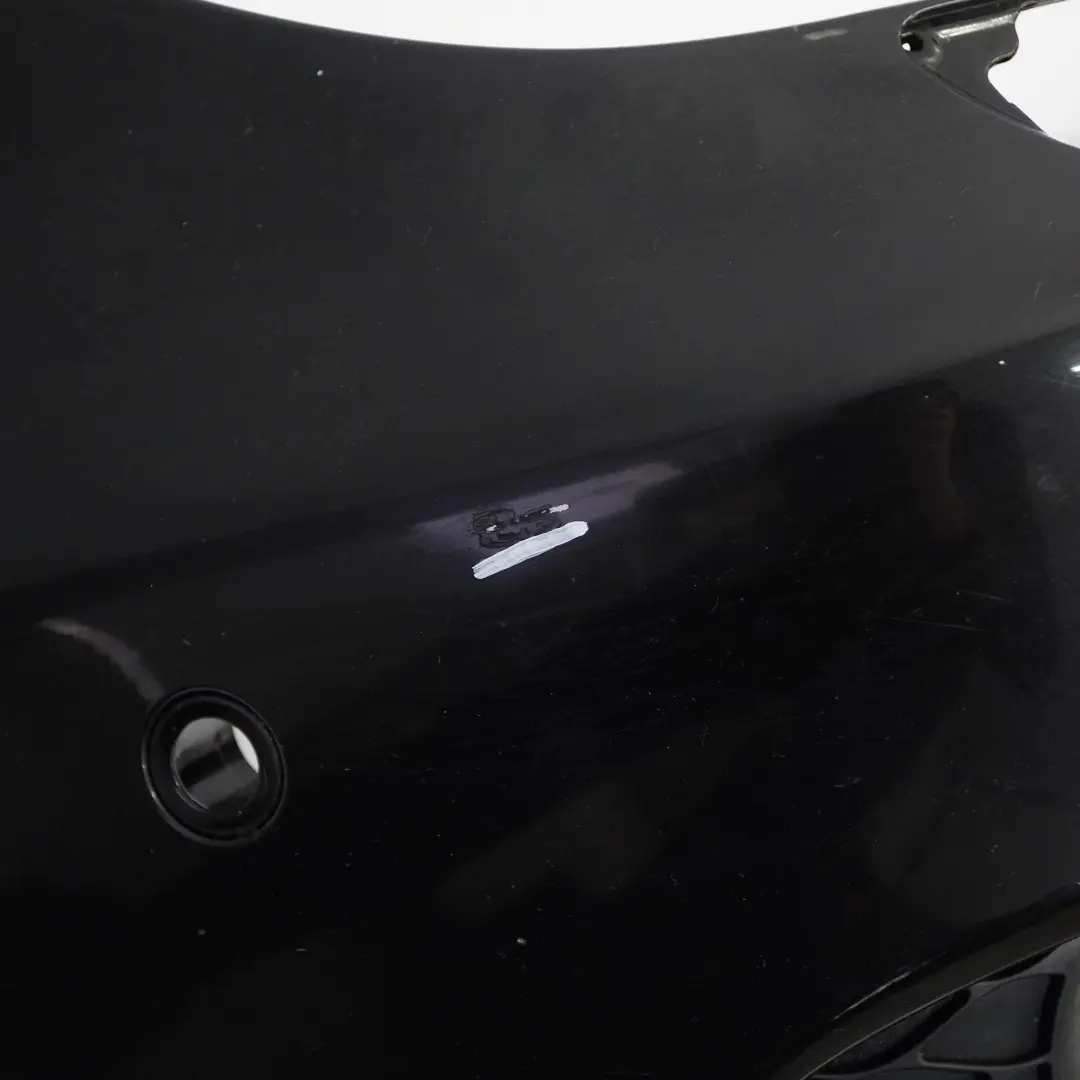 Mercedes CLS W219 Front Bumper Trim Panel Obsidian Black Metallic - 197 - SKU A2198800240-OB - Part number A2198800240