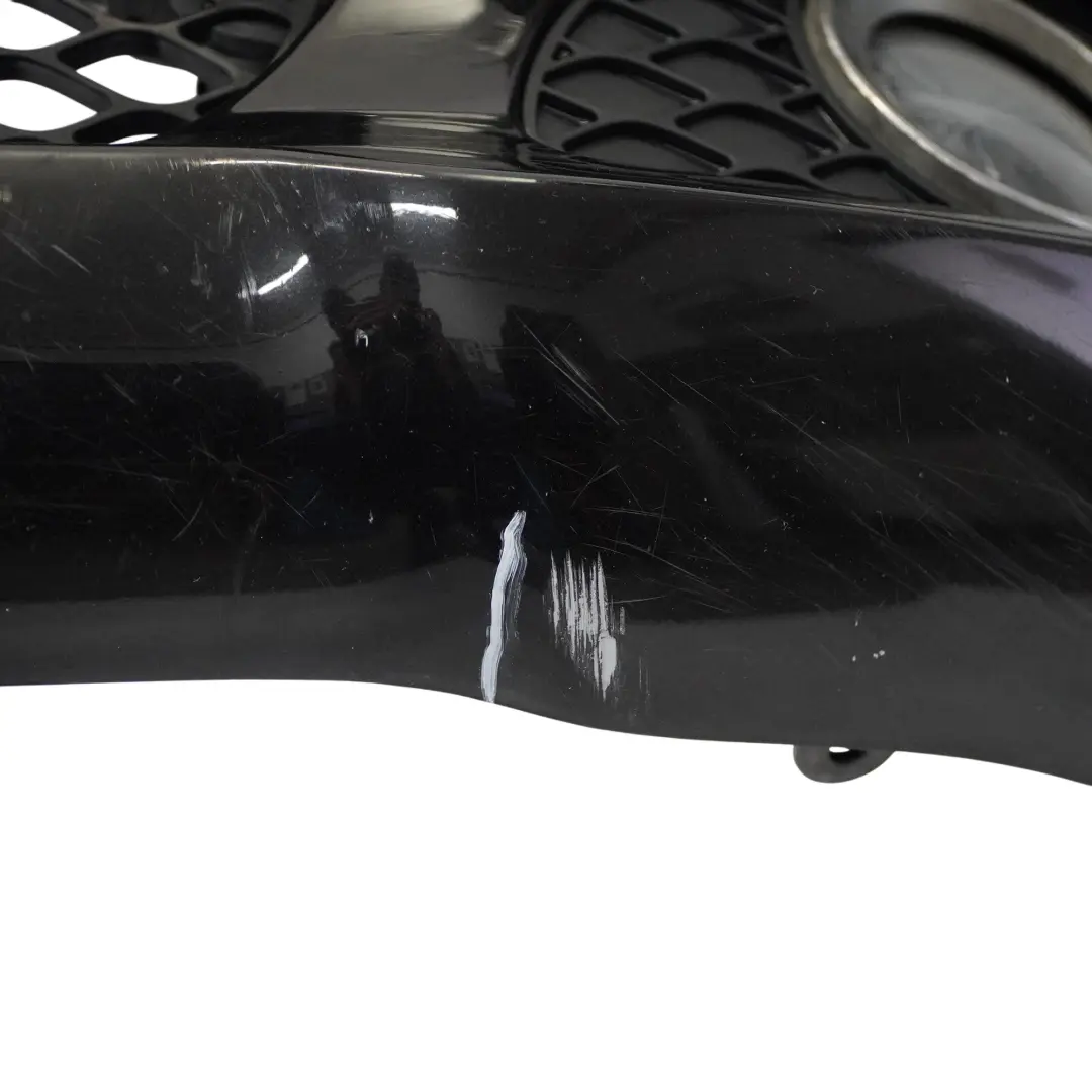 W219 Front Bumper Trim Panel Obsidian Black Metallic - 197 to Mercedes CLS with Part number A2198800240 Mercedes CLS W219 Front Bumper Trim Panel Obsidian Black Metallic - 197 - SKU A2198800240-OB - Part number A2198800240