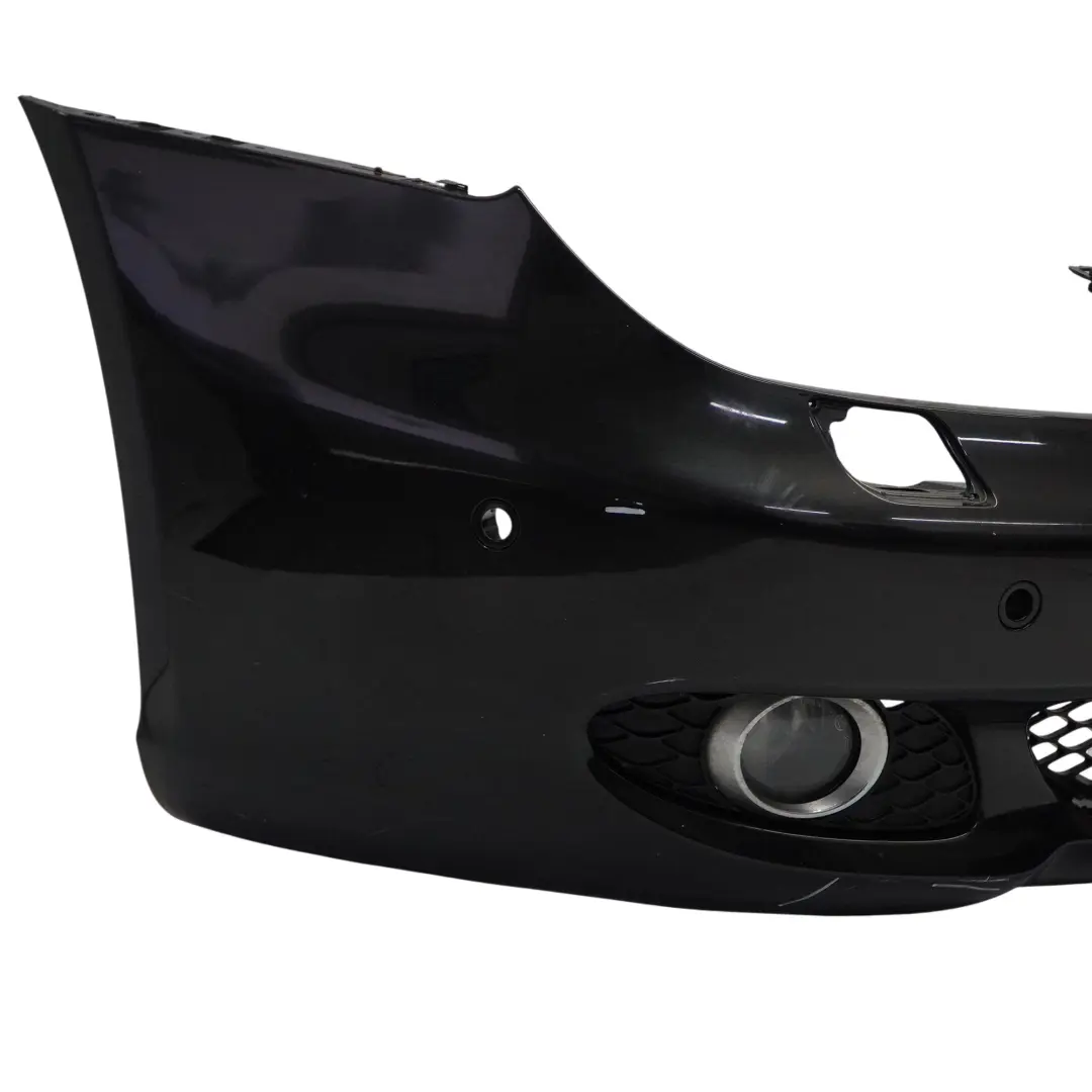 W219 Front Bumper Trim Panel Obsidian Black Metallic - 197 to Mercedes CLS with Part number A2198800240 Mercedes CLS W219 Front Bumper Trim Panel Obsidian Black Metallic - 197 - SKU A2198800240-OB - Part number A2198800240