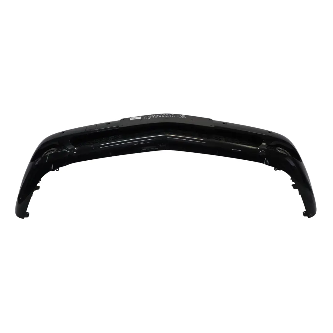 W219 Front Bumper Trim Panel Obsidian Black Metallic - 197 to Mercedes CLS with Part number A2198800240 Mercedes CLS W219 Front Bumper Trim Panel Obsidian Black Metallic - 197 - SKU A2198800240-OB - Part number A2198800240