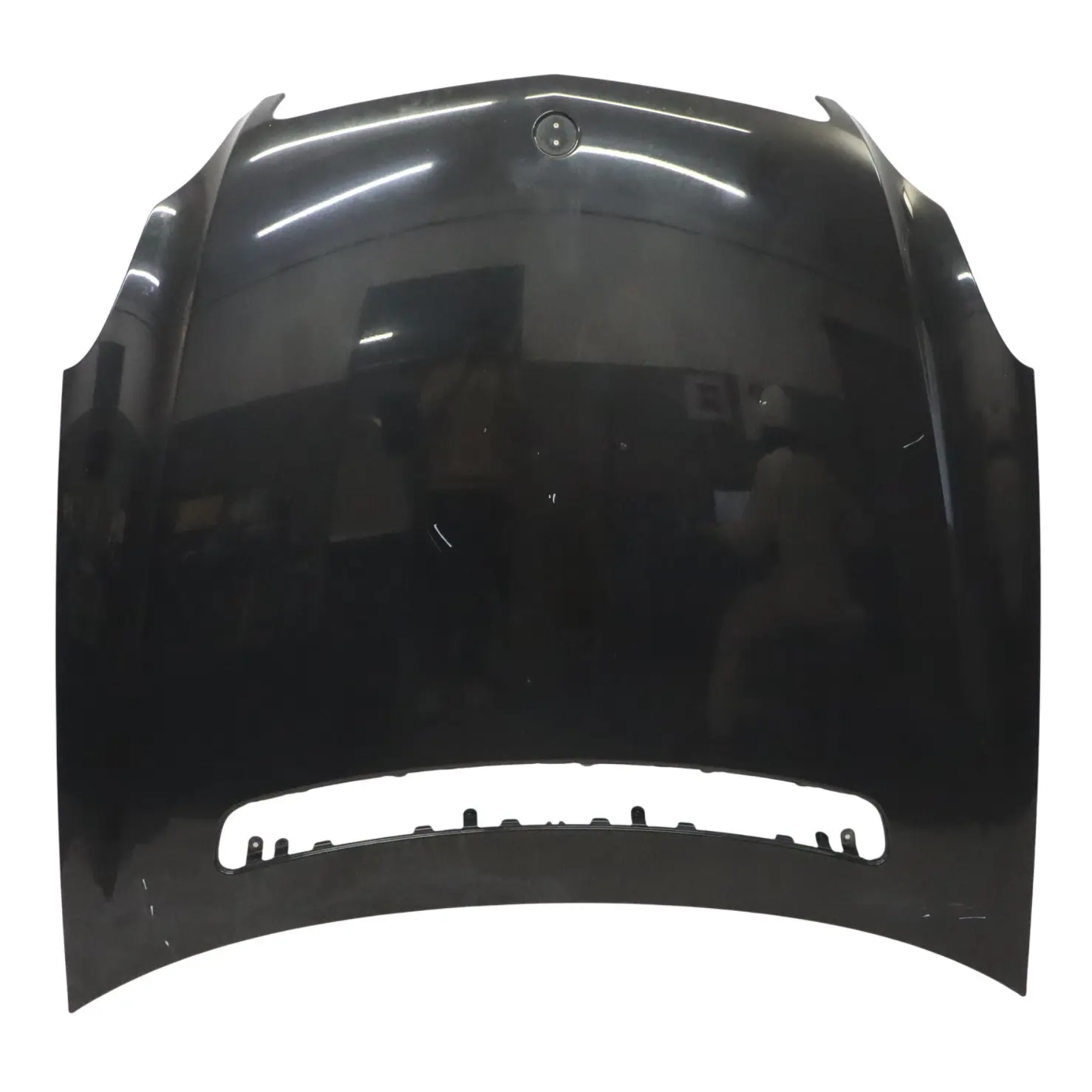 Mercedes W219 Hood Bonnet Trim Panel Covering Obsidian Black Metallic - 197