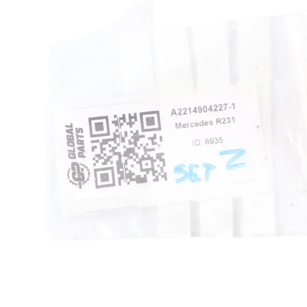 Exhaust Muffler Pipe Tip Rear Left Right N/O/S Set to Mercedes R231 with Part number A2214904227 Mercedes R231 Exhaust Muffler Pipe Tip Rear Left Right N/O/S Set - SKU A2214904227-1 - Part number A2214904227