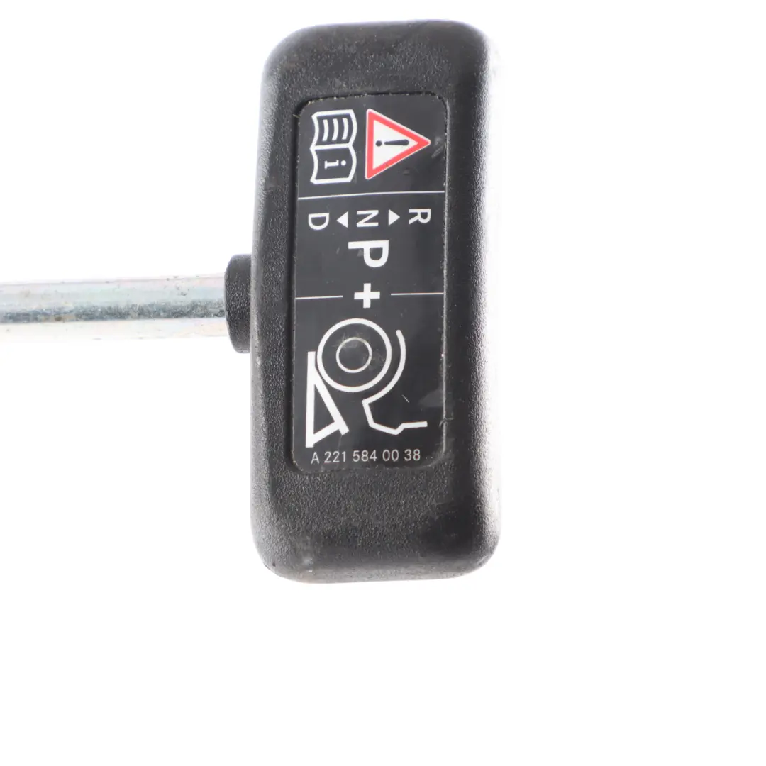 Emergency Parking Brake Unlocking Release Handle Tool to Mercedes W221 with Part number A2215810050 Mercedes W221 Emergency Parking Brake Unlocking Release Handle Tool - SKU A2215810050 - Part number A2215810050