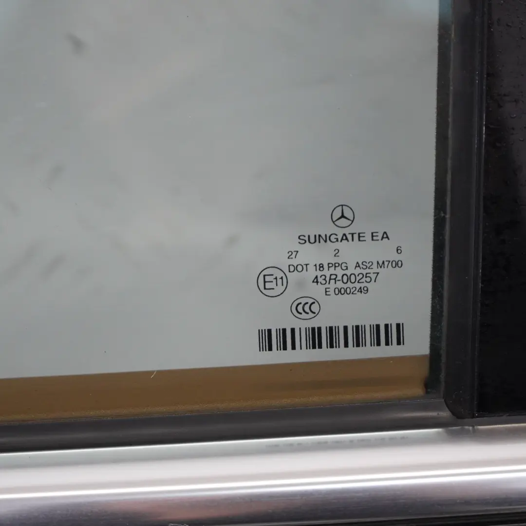 Mercedes W221 Lange Tür hinten links Türverkleidung Schwarz - 040 - SKU A2217300505-BLA - Teilenummer A2217300505