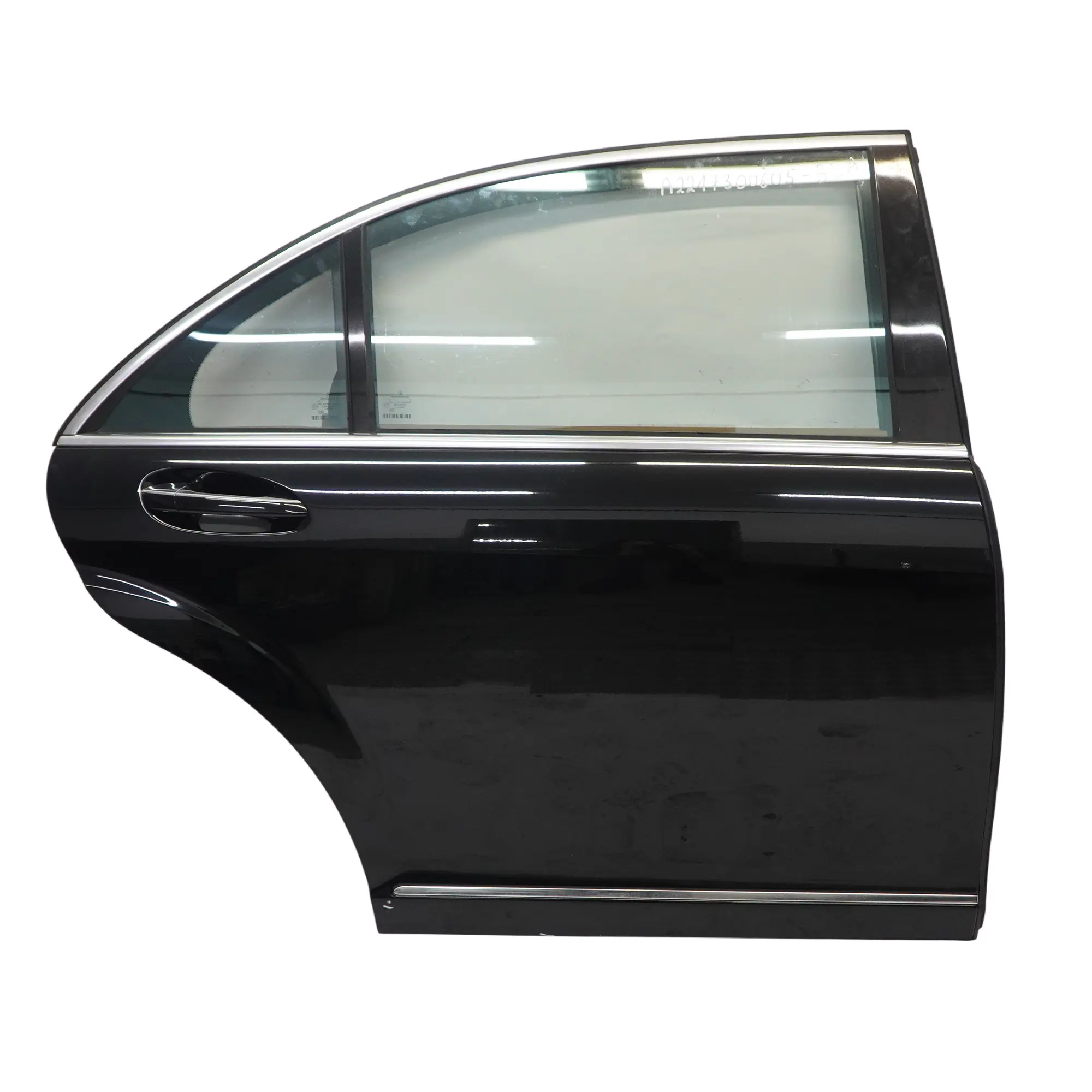 Mercedes W221 Porte arrière droite longue Schwarz Black Noir - 040