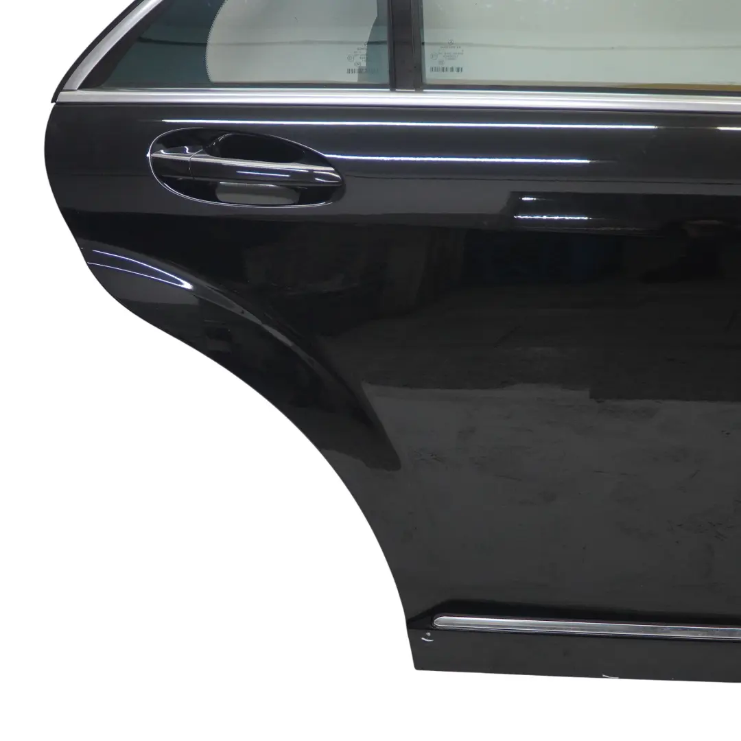 Mercedes W221 Long Rear Right Door O/S Door Schwarz Black - 040 - SKU A2217300605-BLA - Part number A2217300605