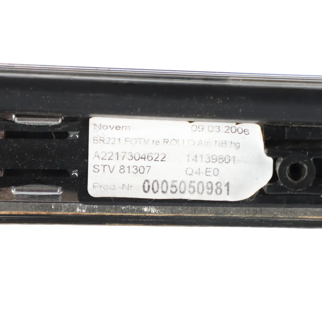 Mercedes W221 Front Top Upper Trim Strip Moulding Wood Left N/S - SKU A2217304622 - Part number A2217304622