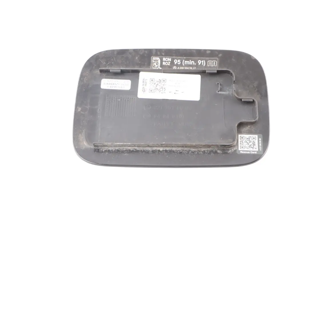 Filler Flap Tank Cap Cover Schwarz Black - 040 to Mercedes W221 Fuel with Part number A2217570006 Mercedes W221 Fuel Filler Flap Tank Cap Cover Schwarz Black - 040 - SKU A2217570006-BLA - Part number A2217570006