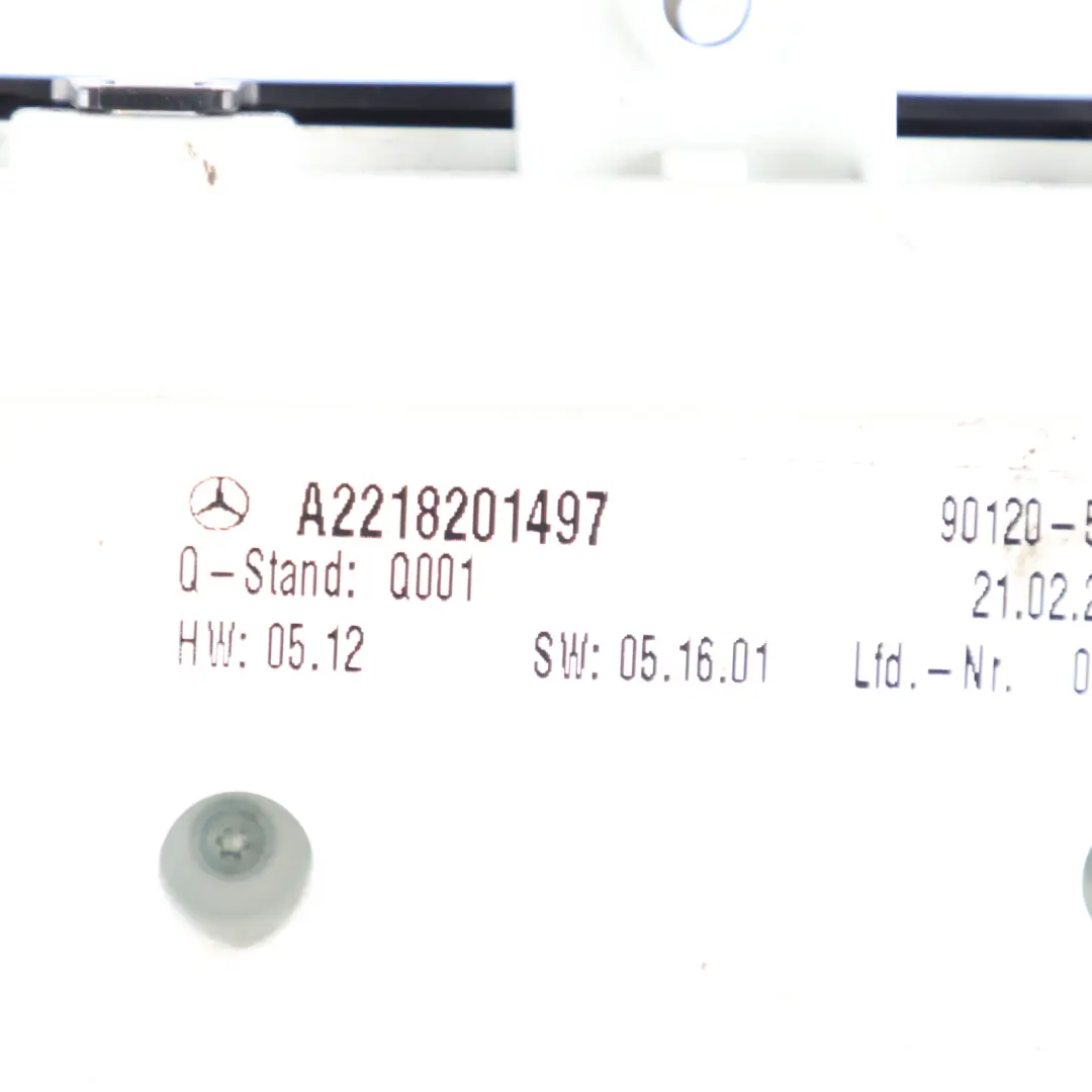 Mercedes W221 Rear Seat Armrest Operating Unit Panel Switch Button - SKU A2218201497-1 - Part number A2218201497